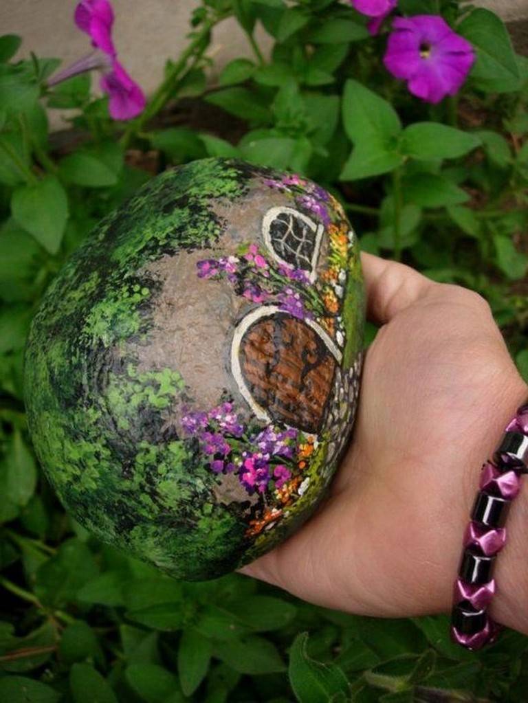 20 Painted Rock Garden Ideas You Gonna Love SharonSable