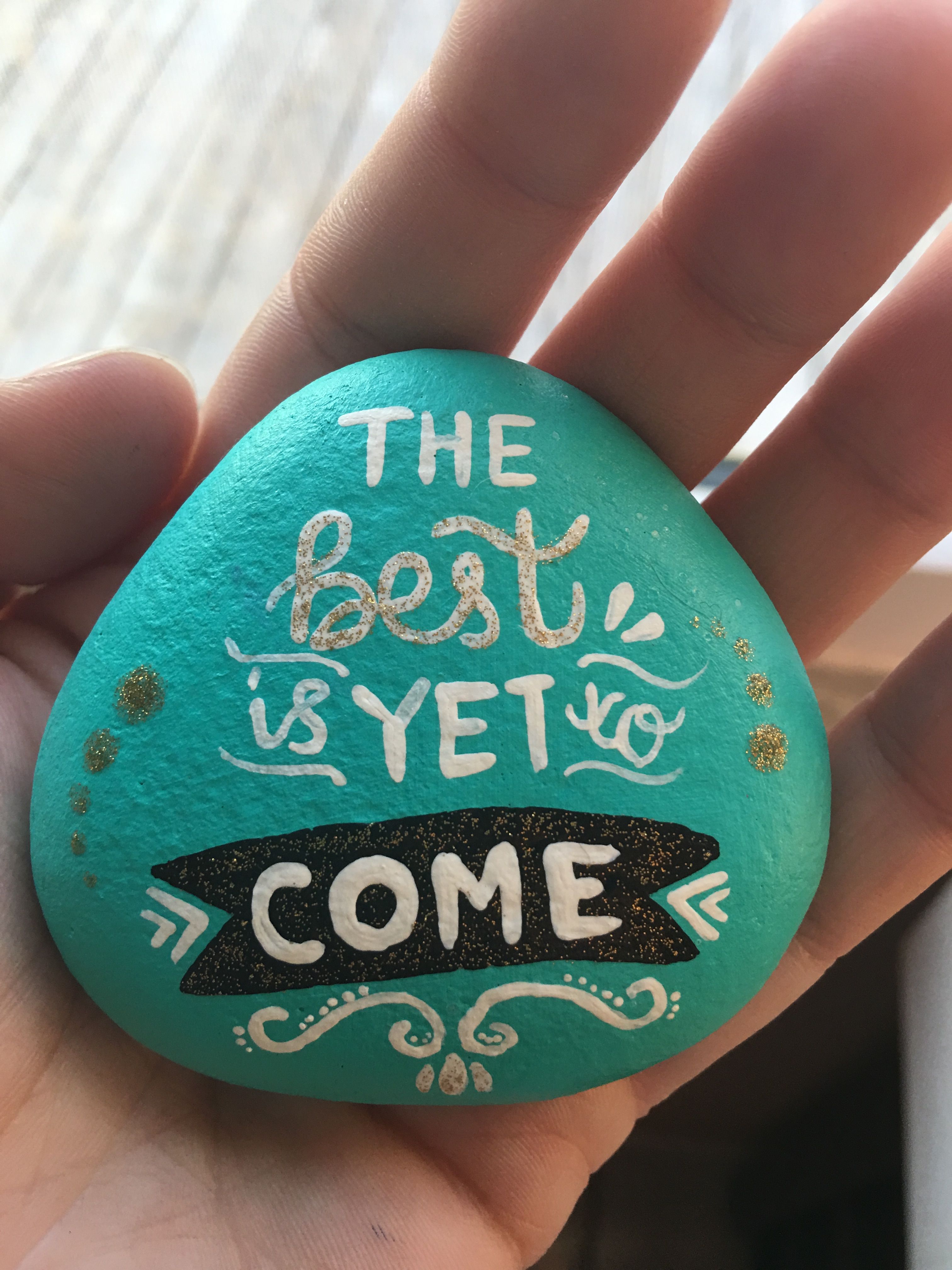 Hand Painted Inspirational Stone