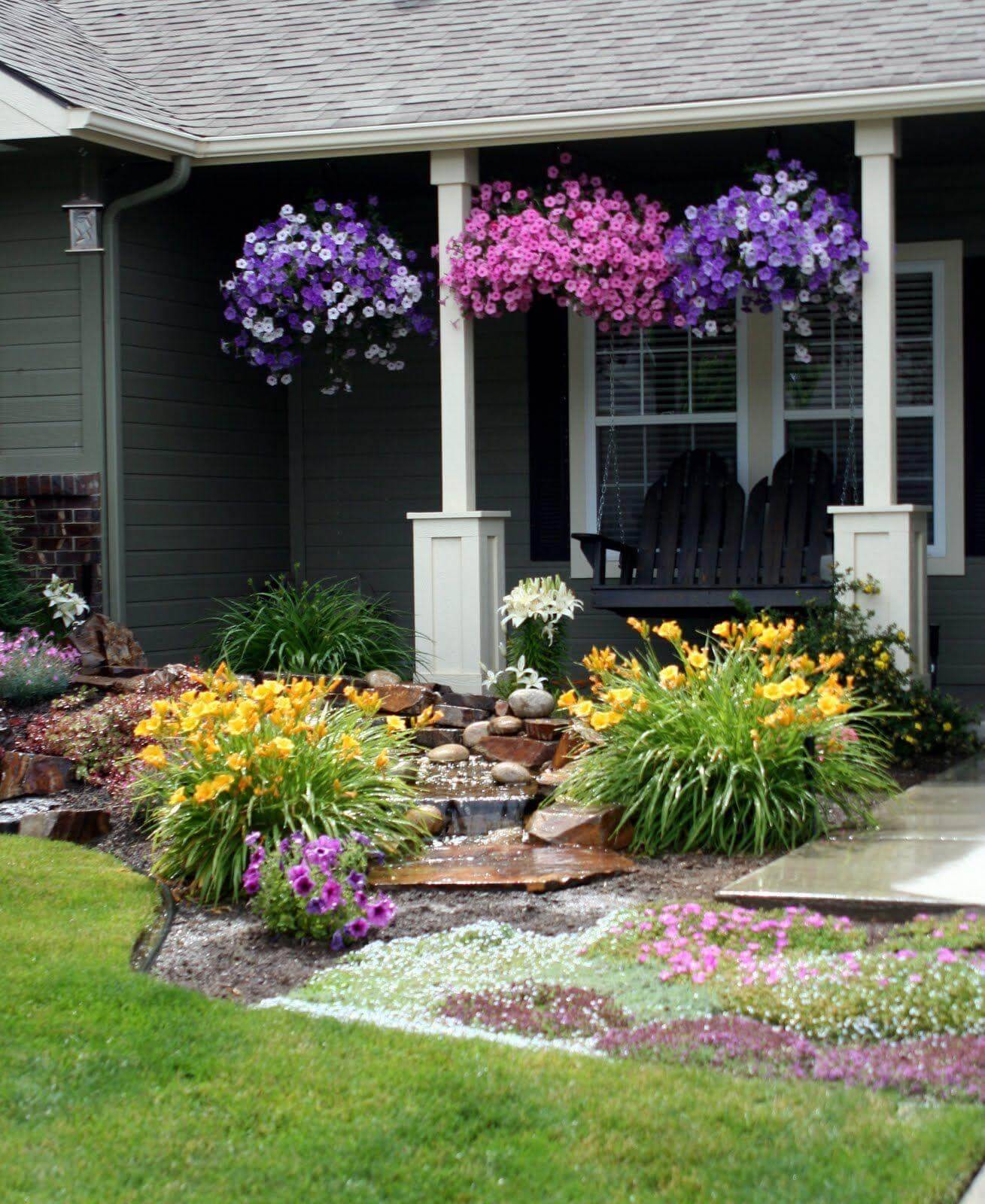 Small Yard Patio Front House Landscaping Ideas