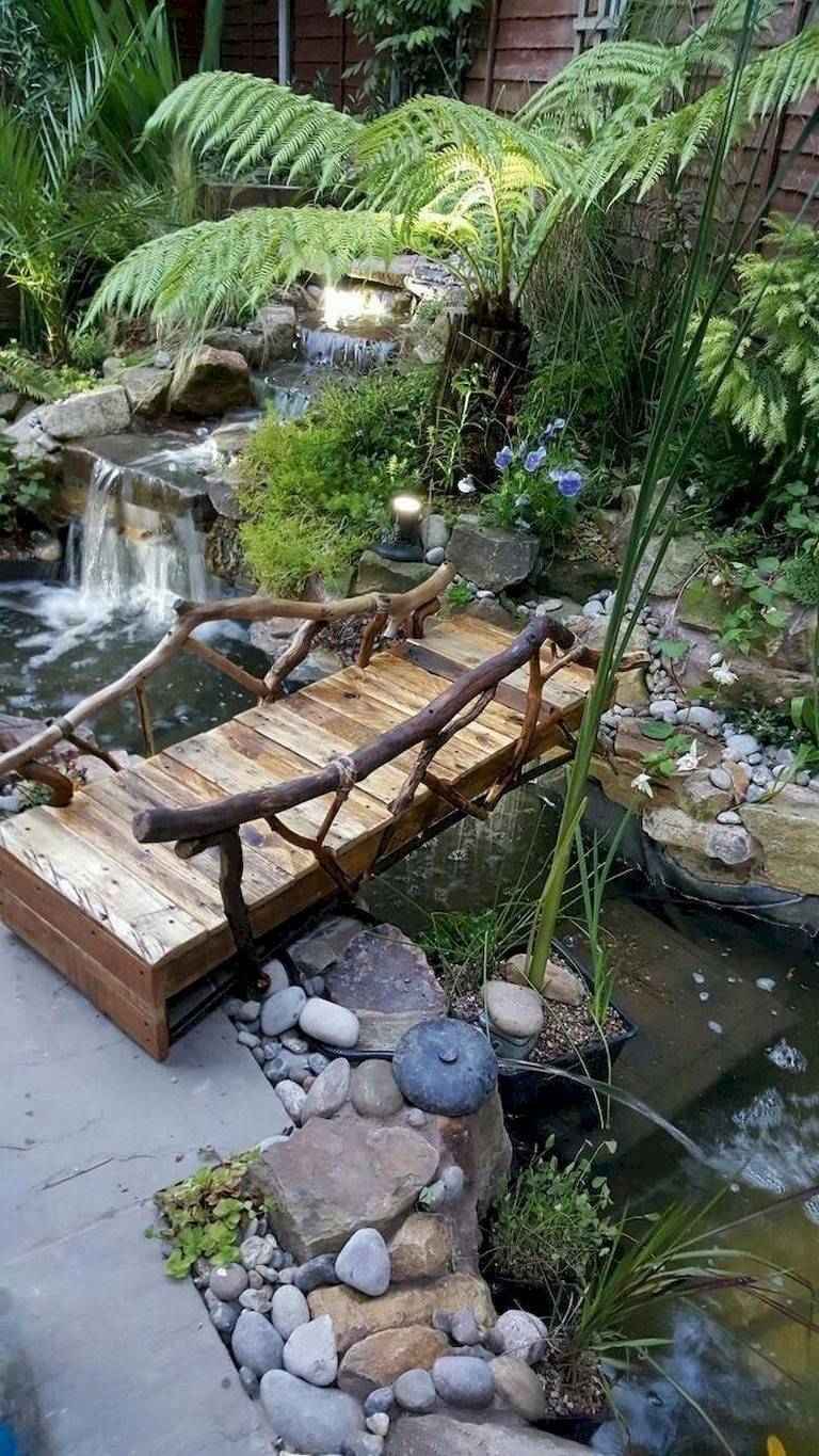 Unique Backyard Garden Water Feature Landscaping Ideas Homixover