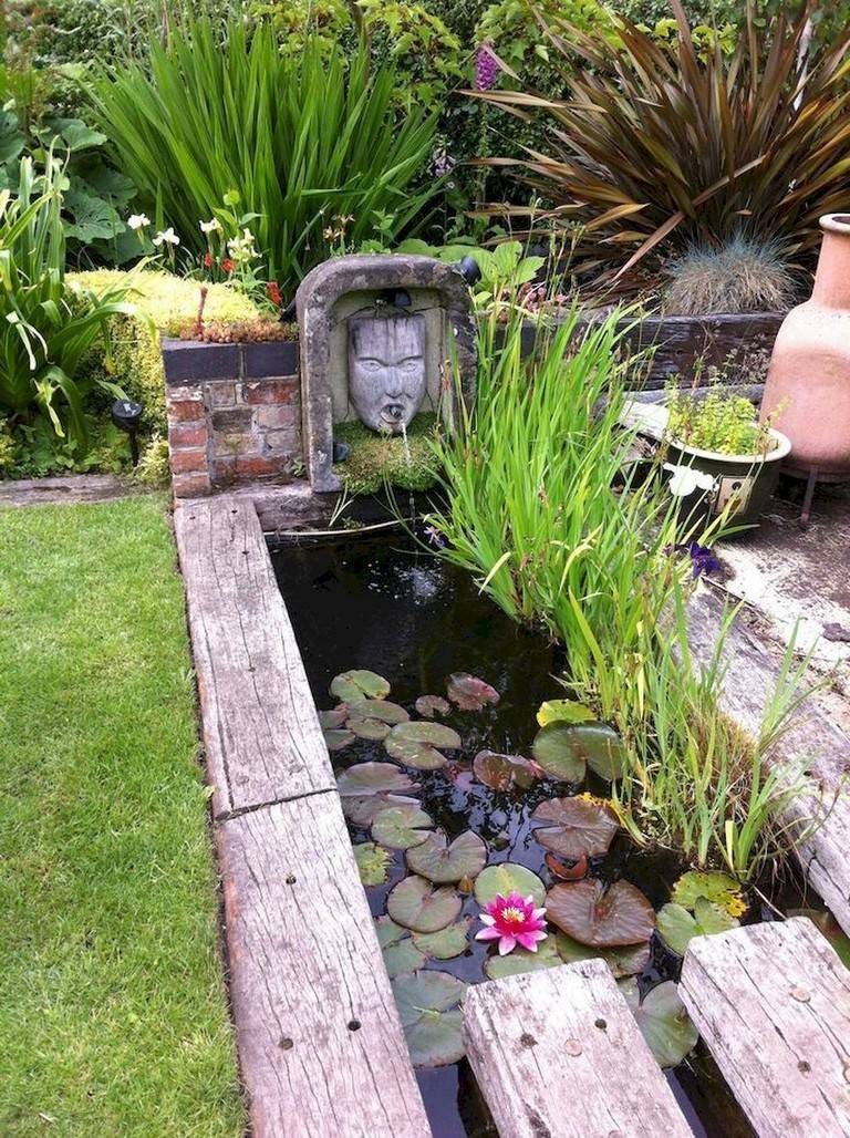 Unique Backyard Garden Water Feature Landscaping Ideas Homixover