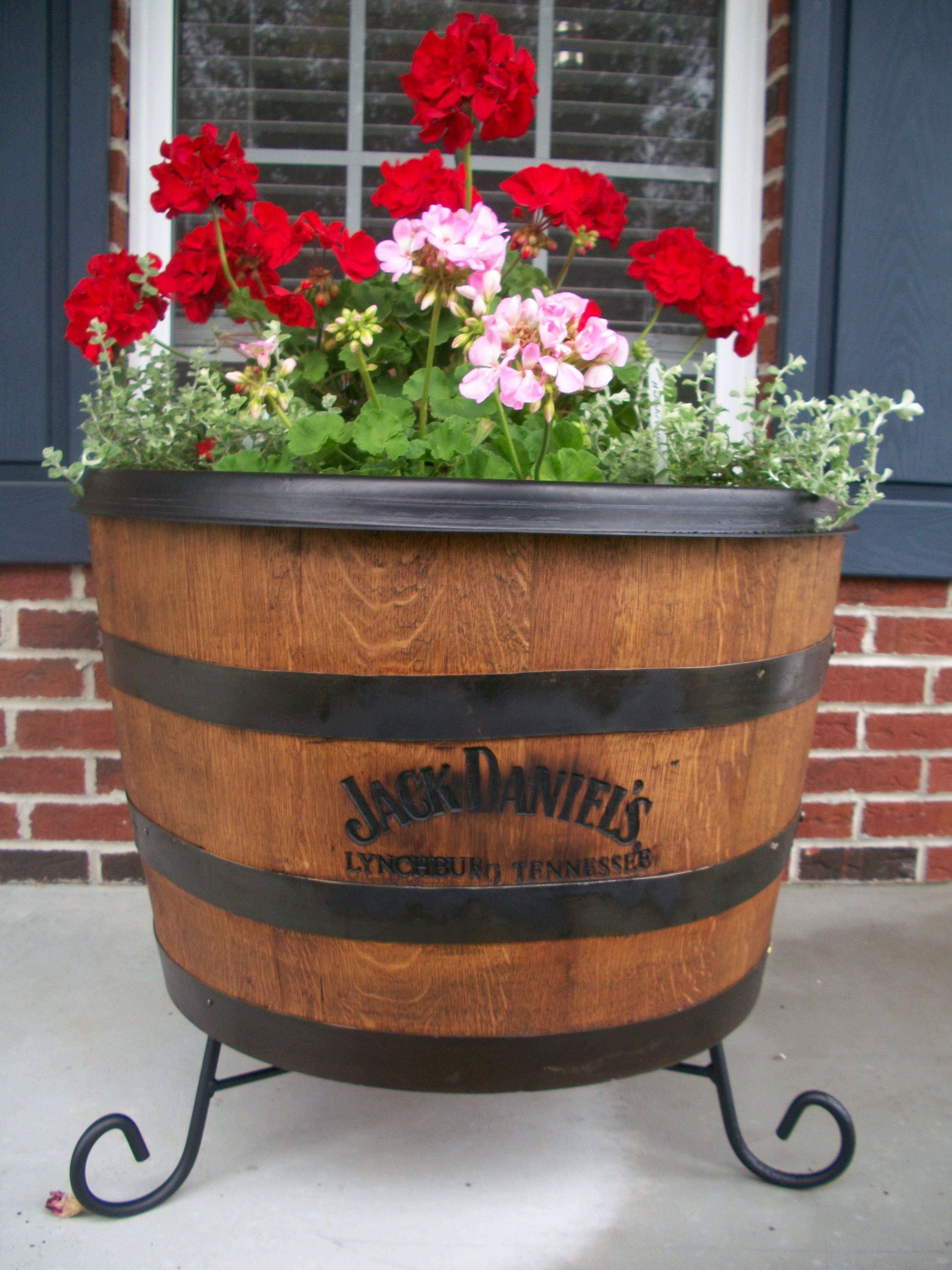 Wine Barrel Planter