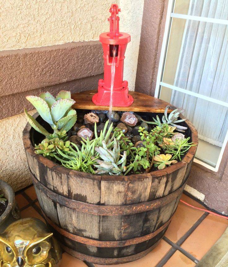 Whiskey Barrel Planter Flower Gardens