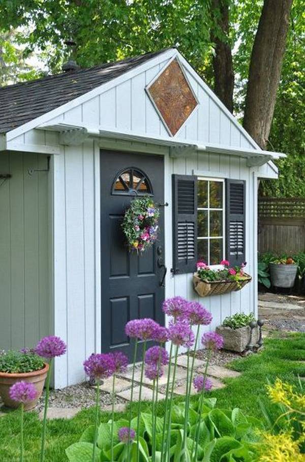 Lovely And Cute Garden Shed Design Ideas