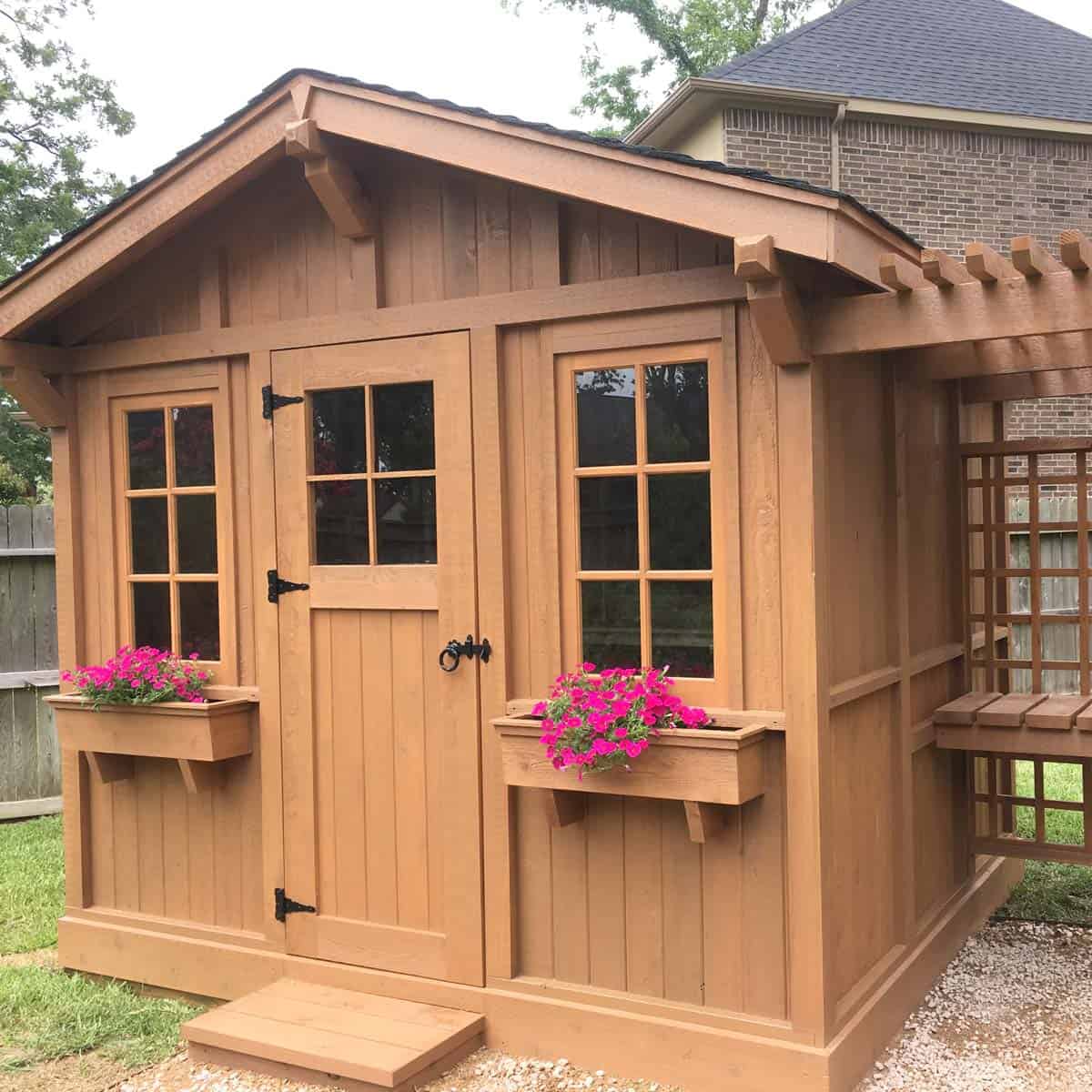 Ana White Picket Storage Shed Diy Projects