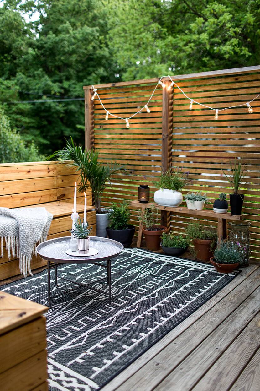 Small Garden Corner Rattan Garden Furniture Festoons Corner