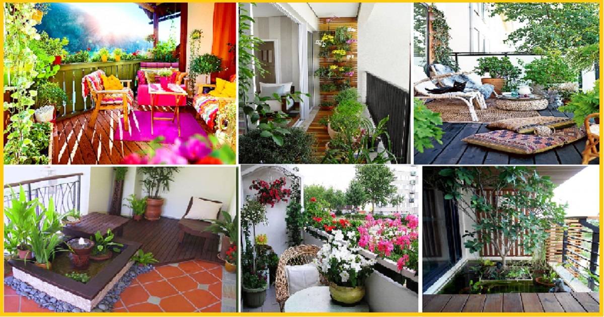Small Apartment Balcony Garden Design Ideas