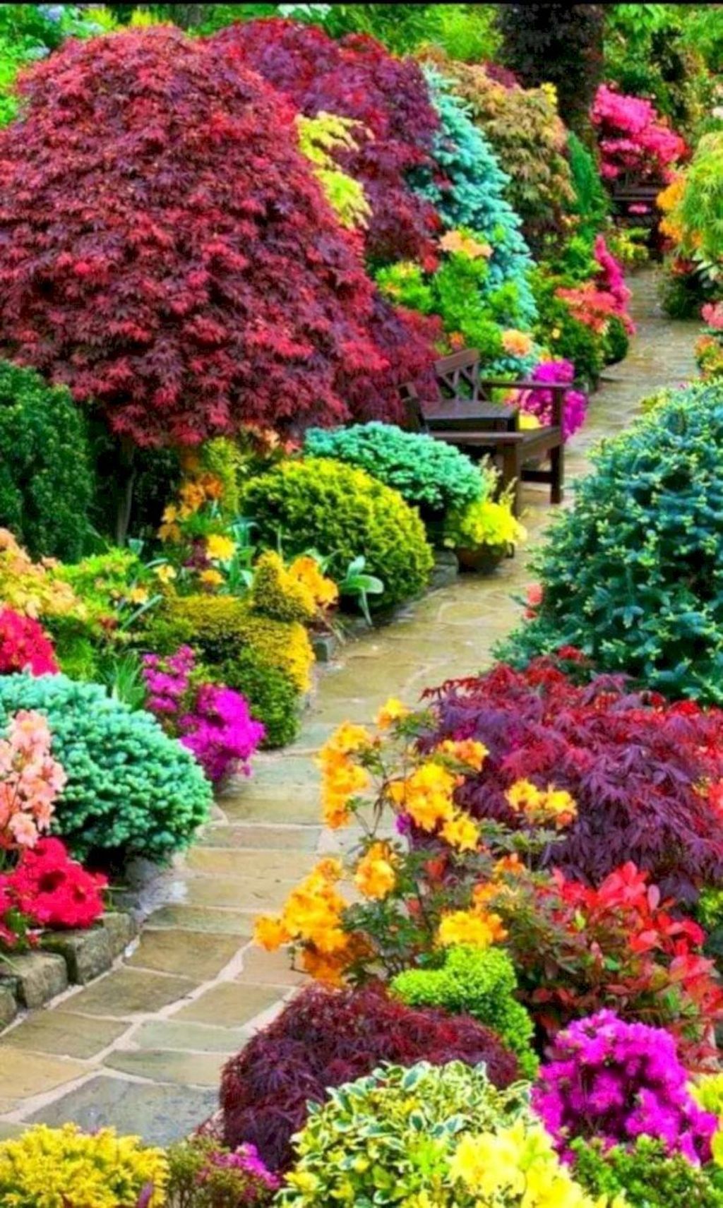 Flower Garden Landscaping Lawn