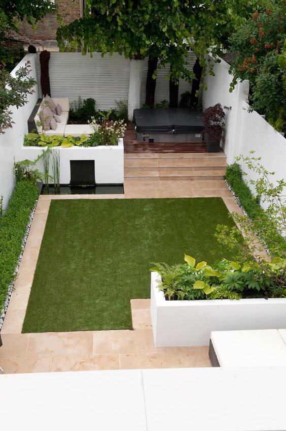 Small Gardens Ideas Narrow Garden Space Townhouse Cute Homes