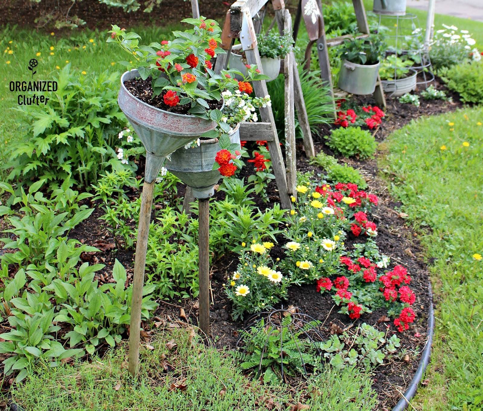 Most Brilliant Garden Junk Repurposed Ideas