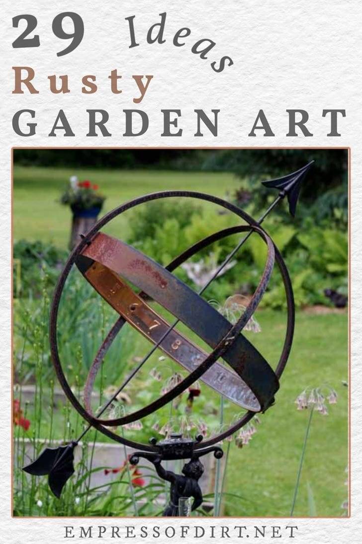 Rusty Garden Junk Art Ideas