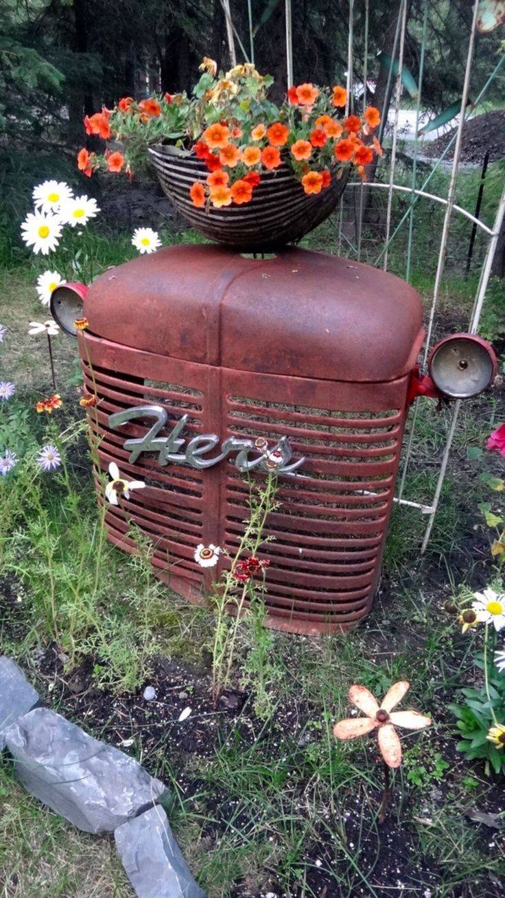 Most Brilliant Garden Junk Repurposed Ideas Garden Junk Garden