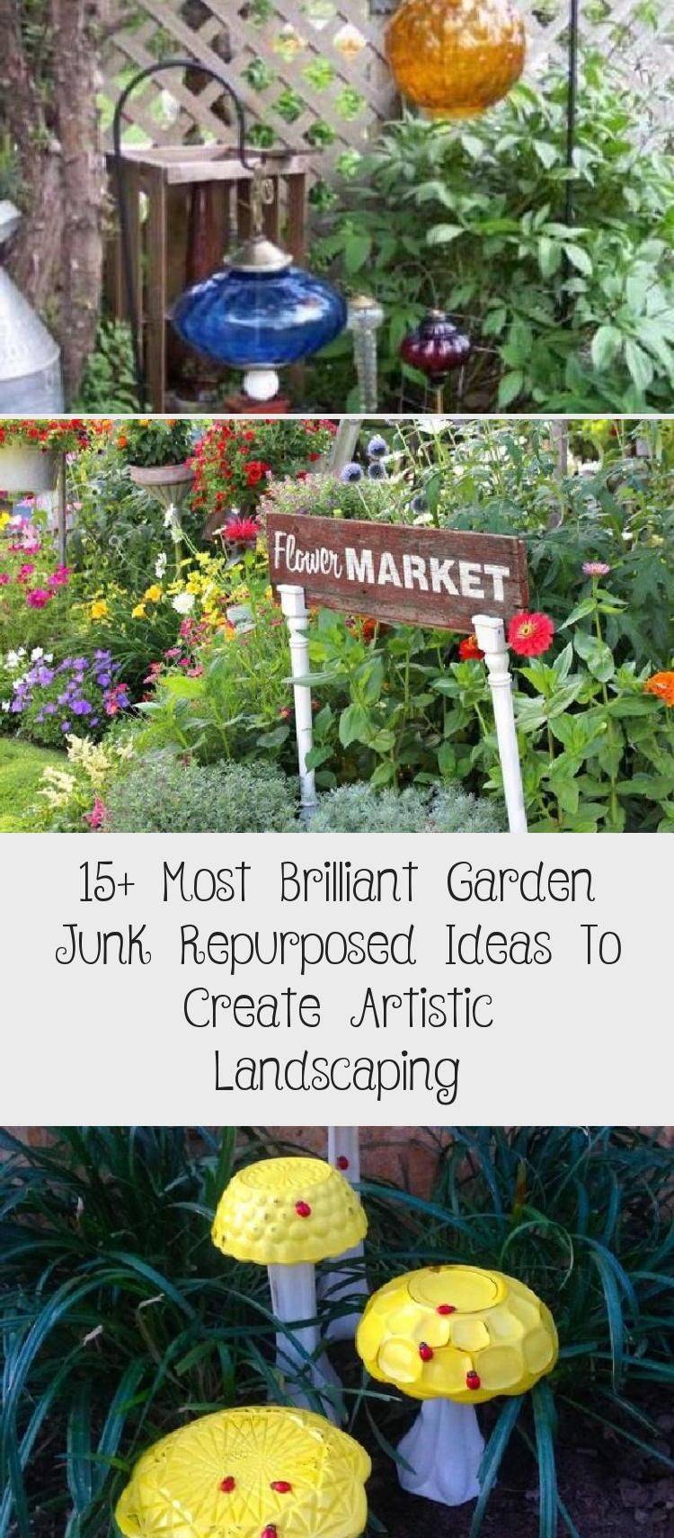 Most Brilliant Garden Junk Repurposed Ideas