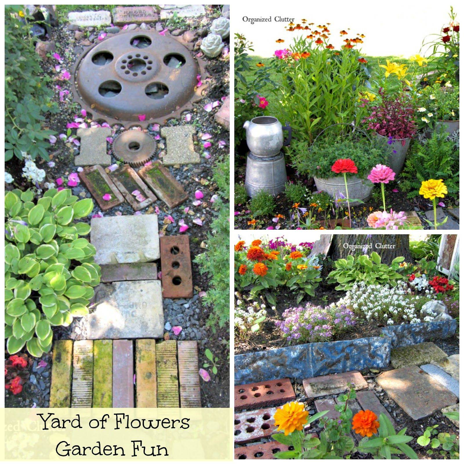 Most Brilliant Garden Junk Repurposed Ideas