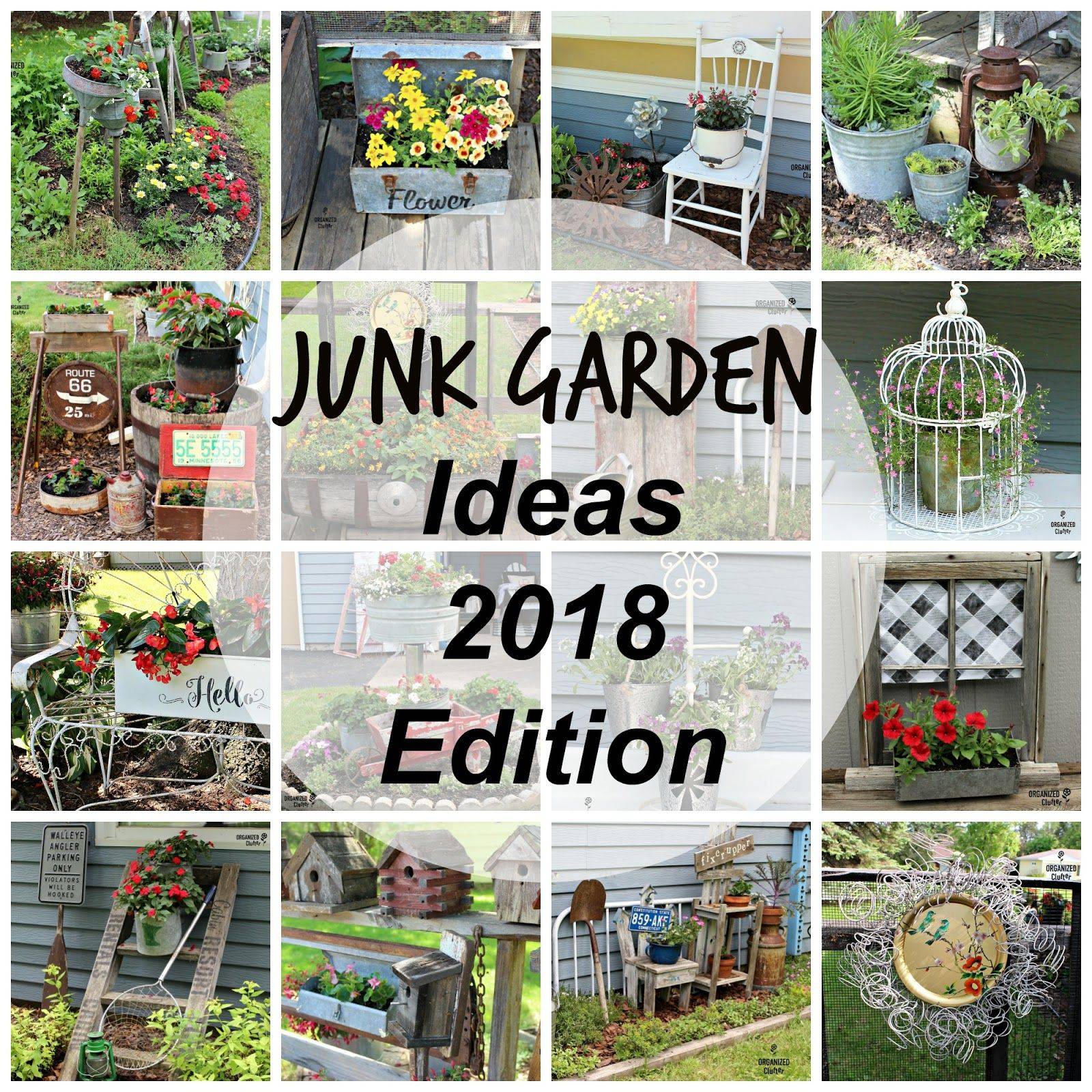 Most Brilliant Garden Junk Repurposed Ideas