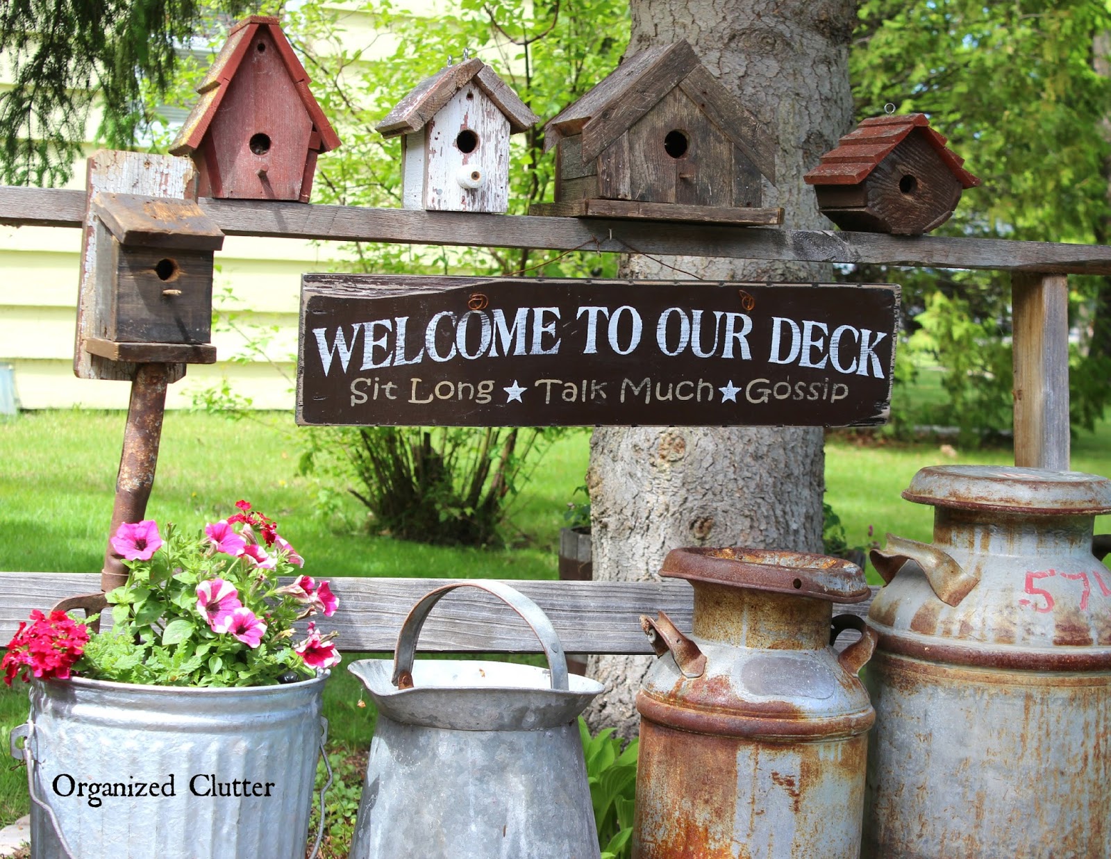 Rustic Birdhouses Organized Clutter