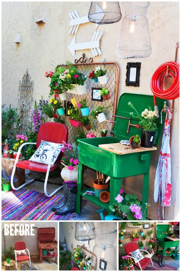 Trash To Treasure Garden Decor Diy Inspired