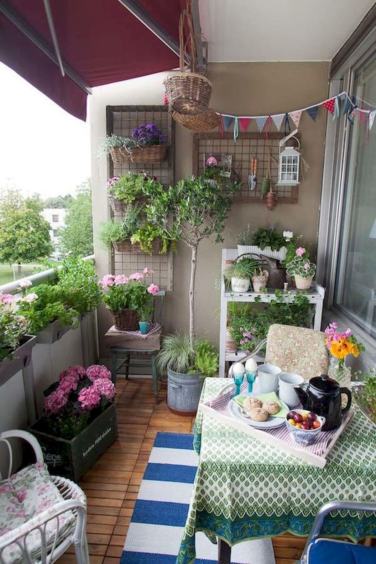 Garden Decorated Apartment Patio
