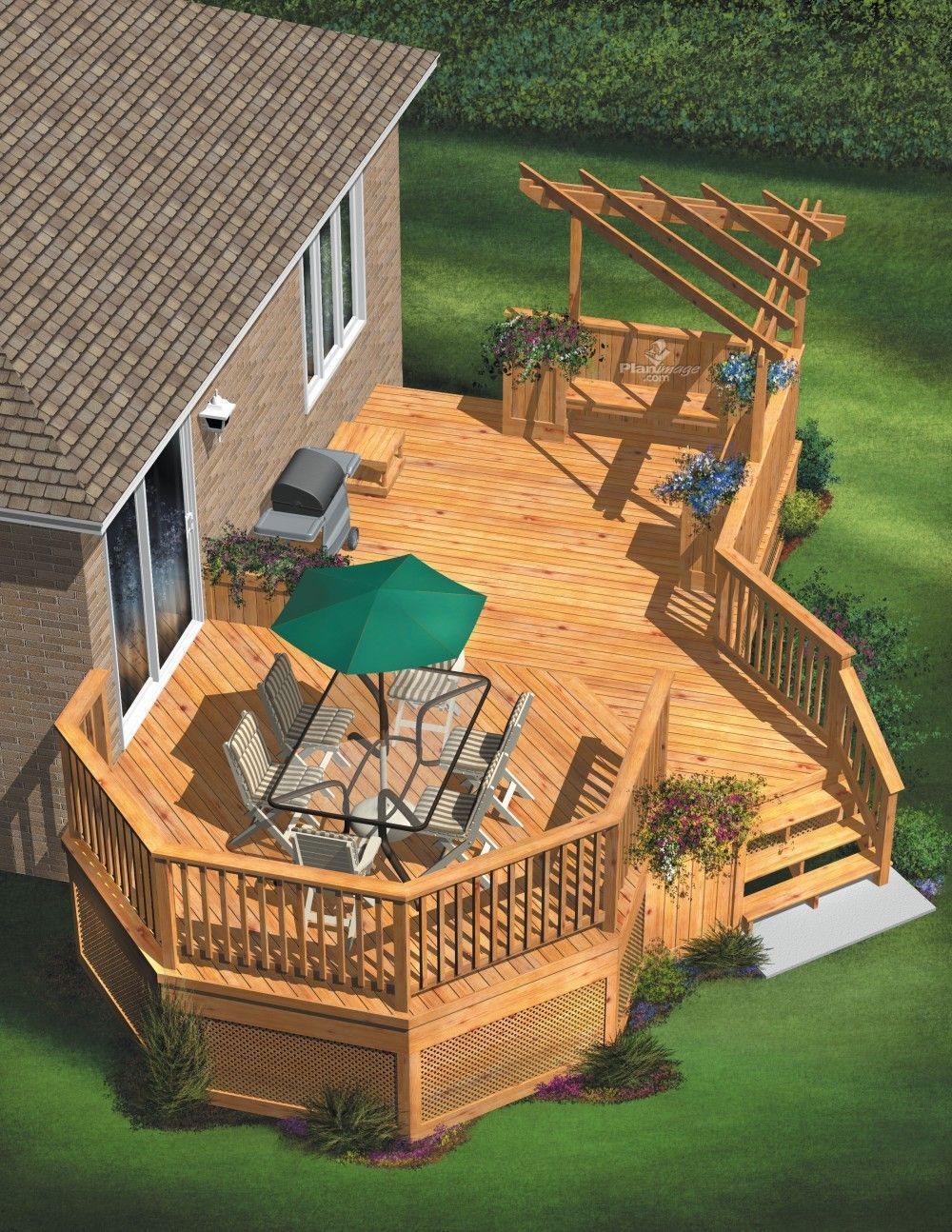 An Outdoor Deck