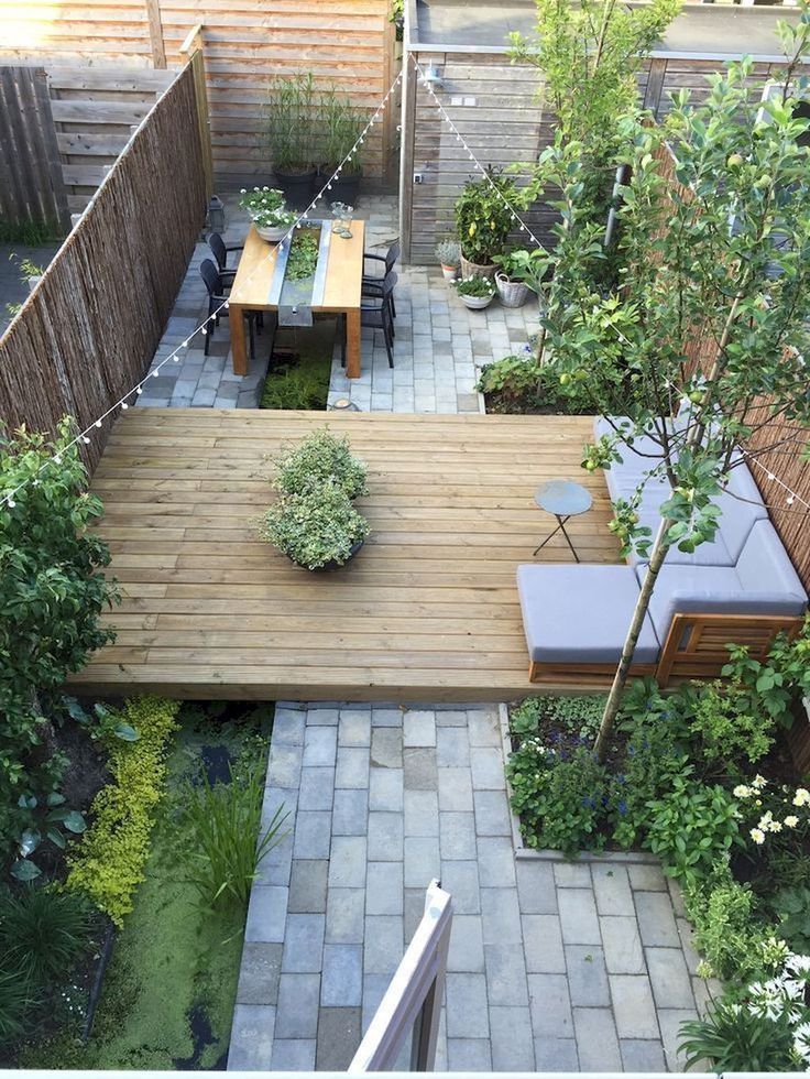 Small Backyard Stone Patio Decks And Patios Designs Garden Design