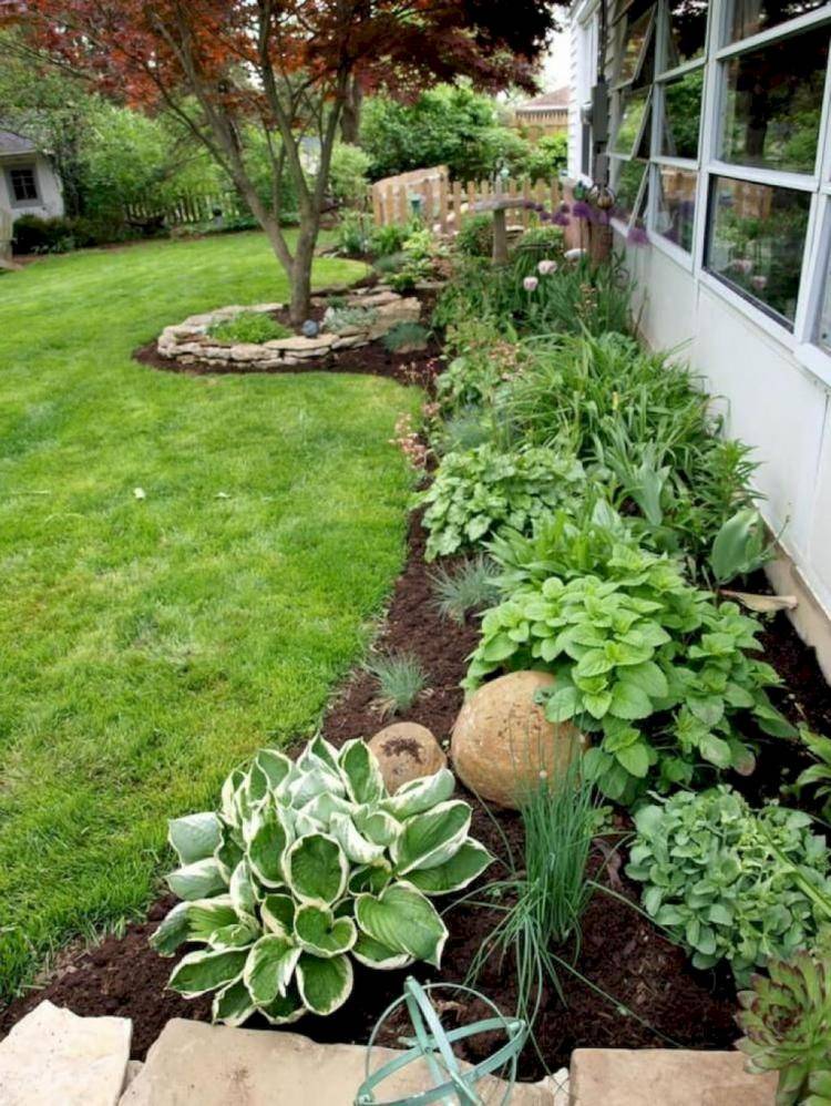 Beautiful Front Yards And Backyard Evergreen Garden Design Ideas