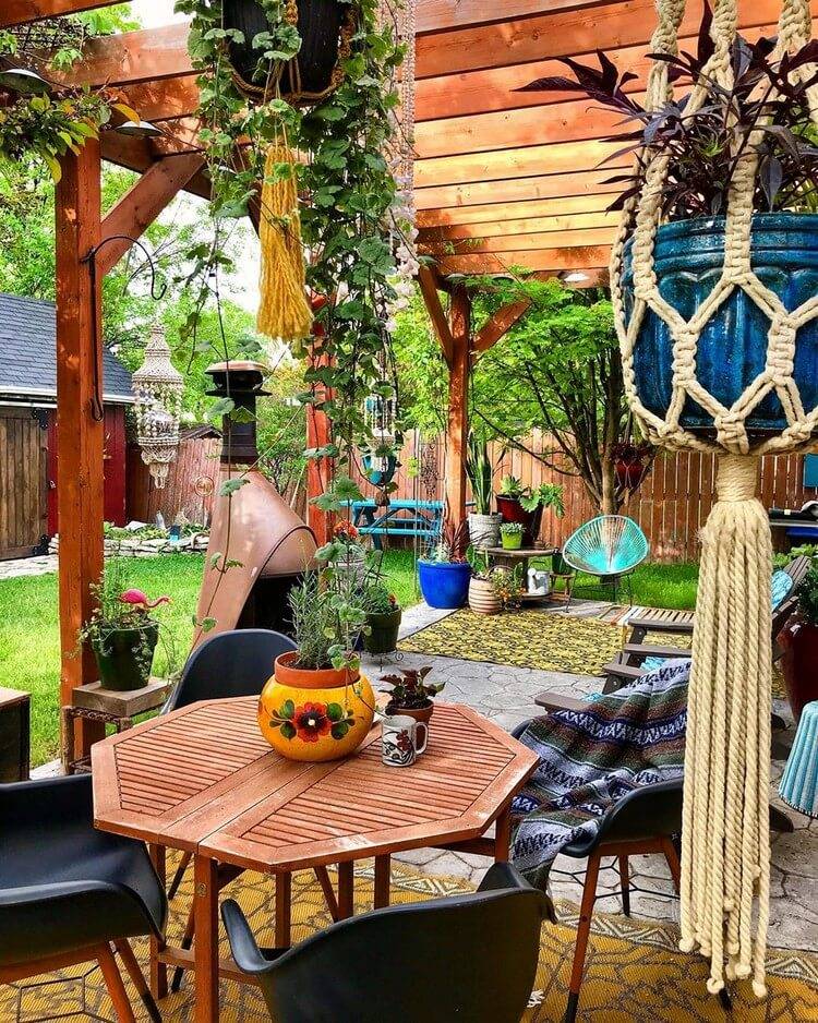 Modern Bohemian Garden Design Ideas