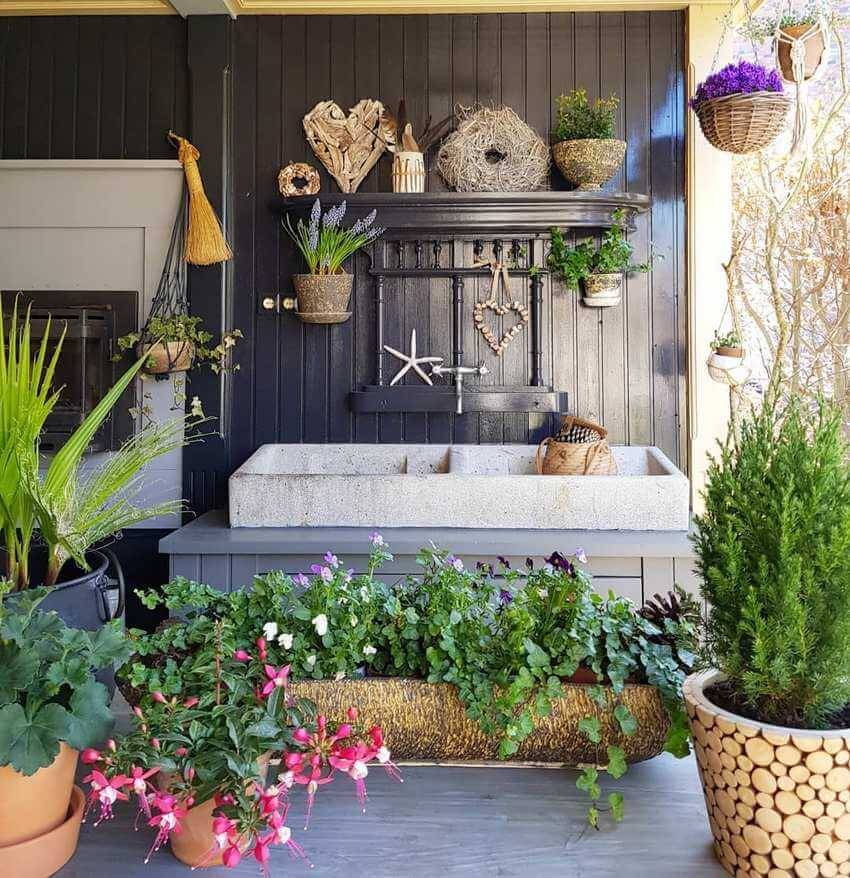 Cute Bohemian Garden Design Ideas