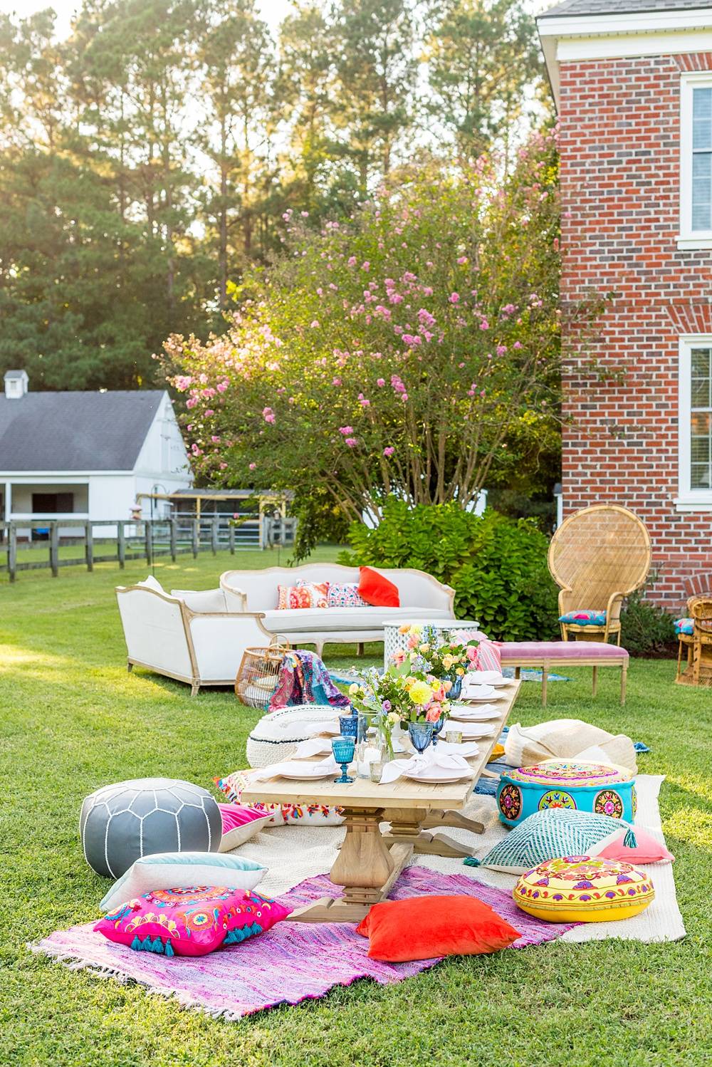 A Colorful Outdoor Bohemian Thirtieth Birthday Garden Party