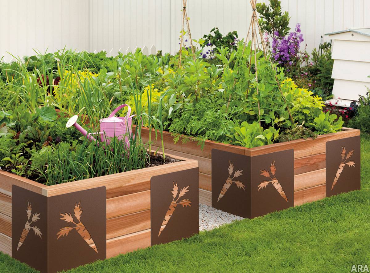 Vegetable Garden Raised Patio Backyard Planters Magnificent Elevated