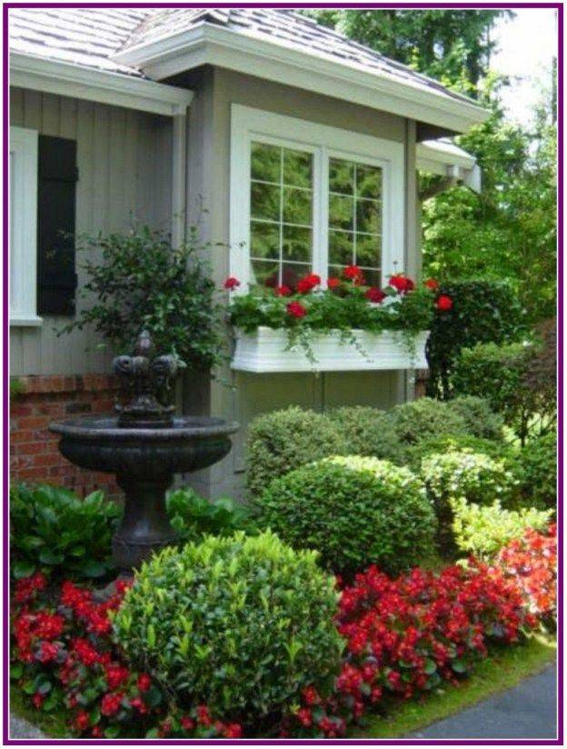 Modern Flower Beds Rocks Ideas