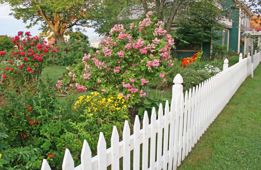 White Picket Fence Garden Ideas