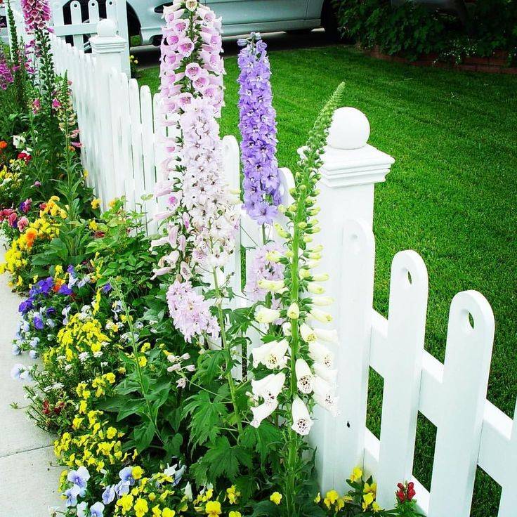 Cottage Garden Picket Fence Decorating Home Ideas