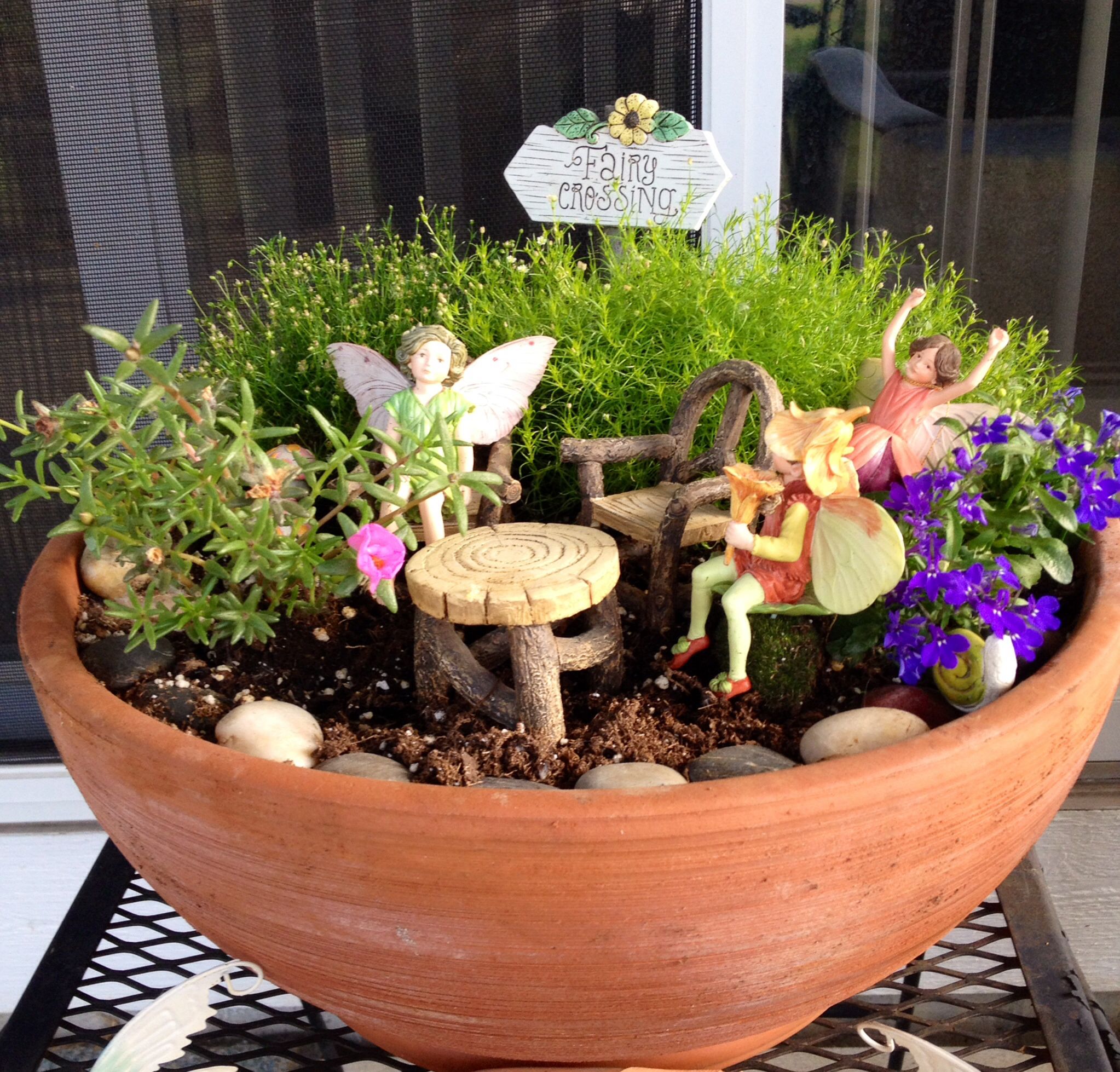 Shade Fairy Garden W Diy Living Moss Roof