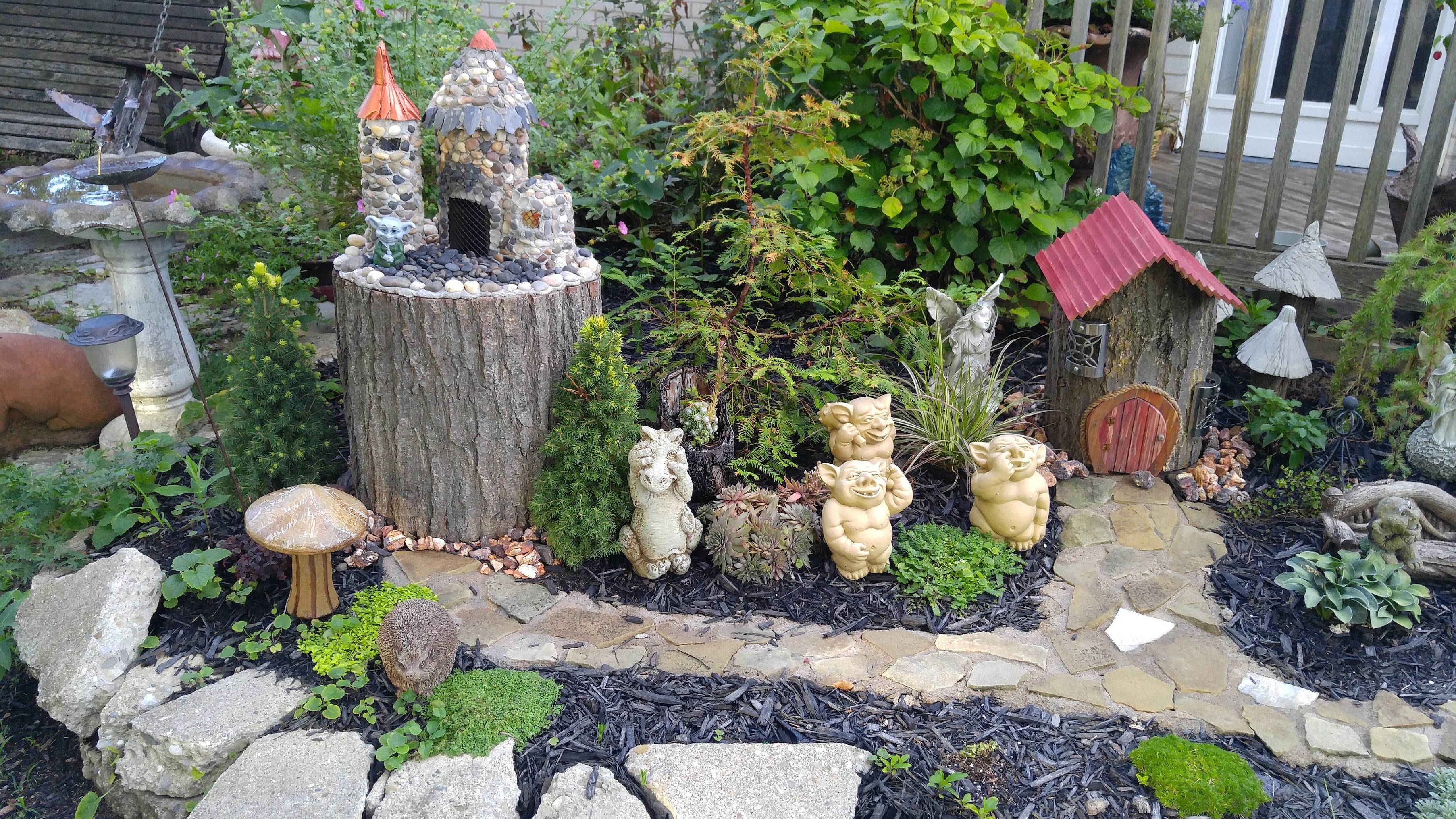 A Miniature Fairy Garden Village