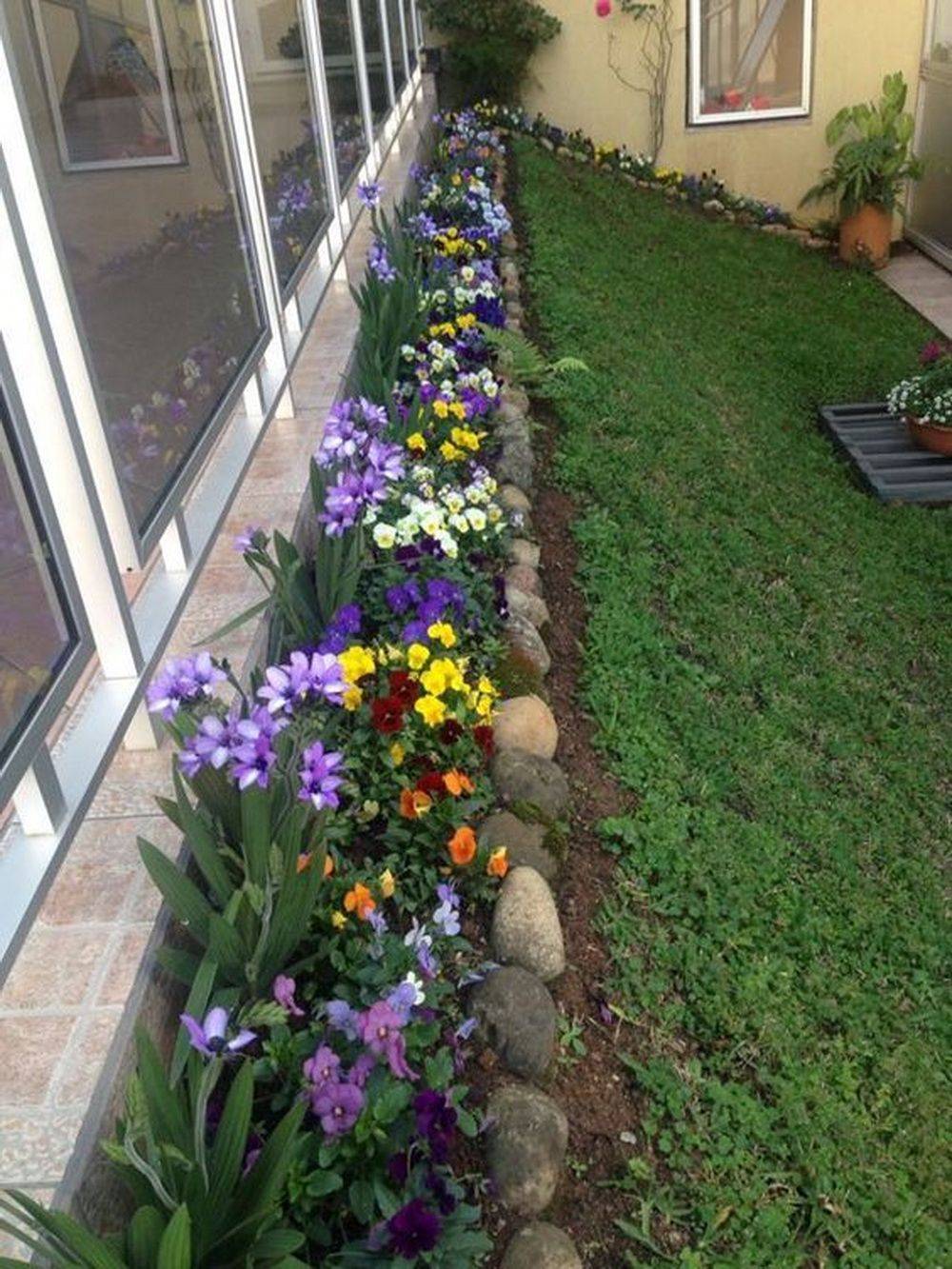 Designs Landscape Patio Flower Bed Front
