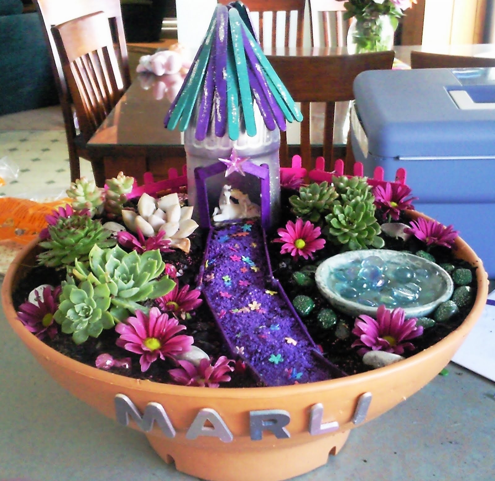 Floating Tea Cup Fairy Garden