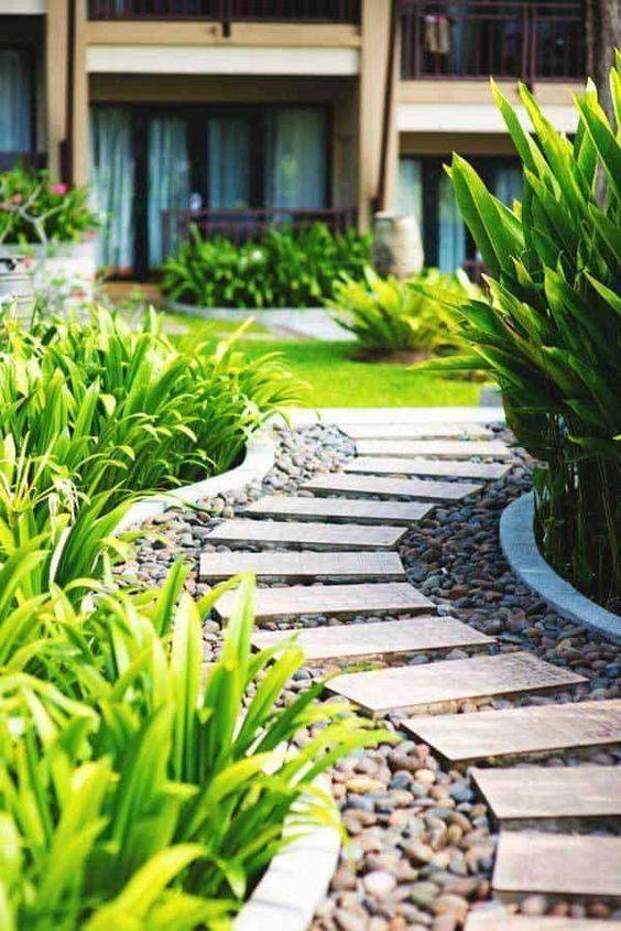 Easy Landscape Ideas Walkways Stone Pathways Garden Https