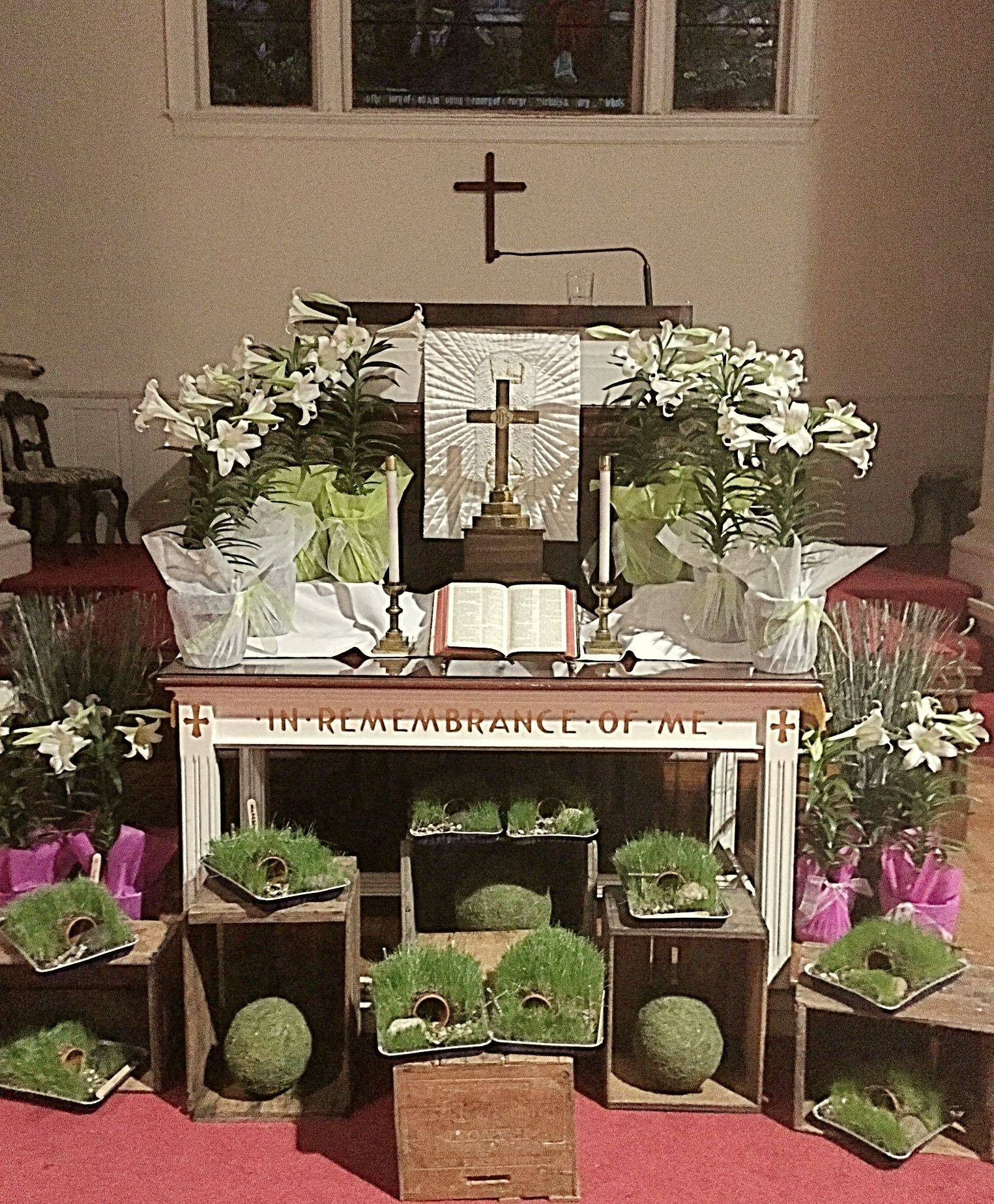 Church Easter Flower Garden