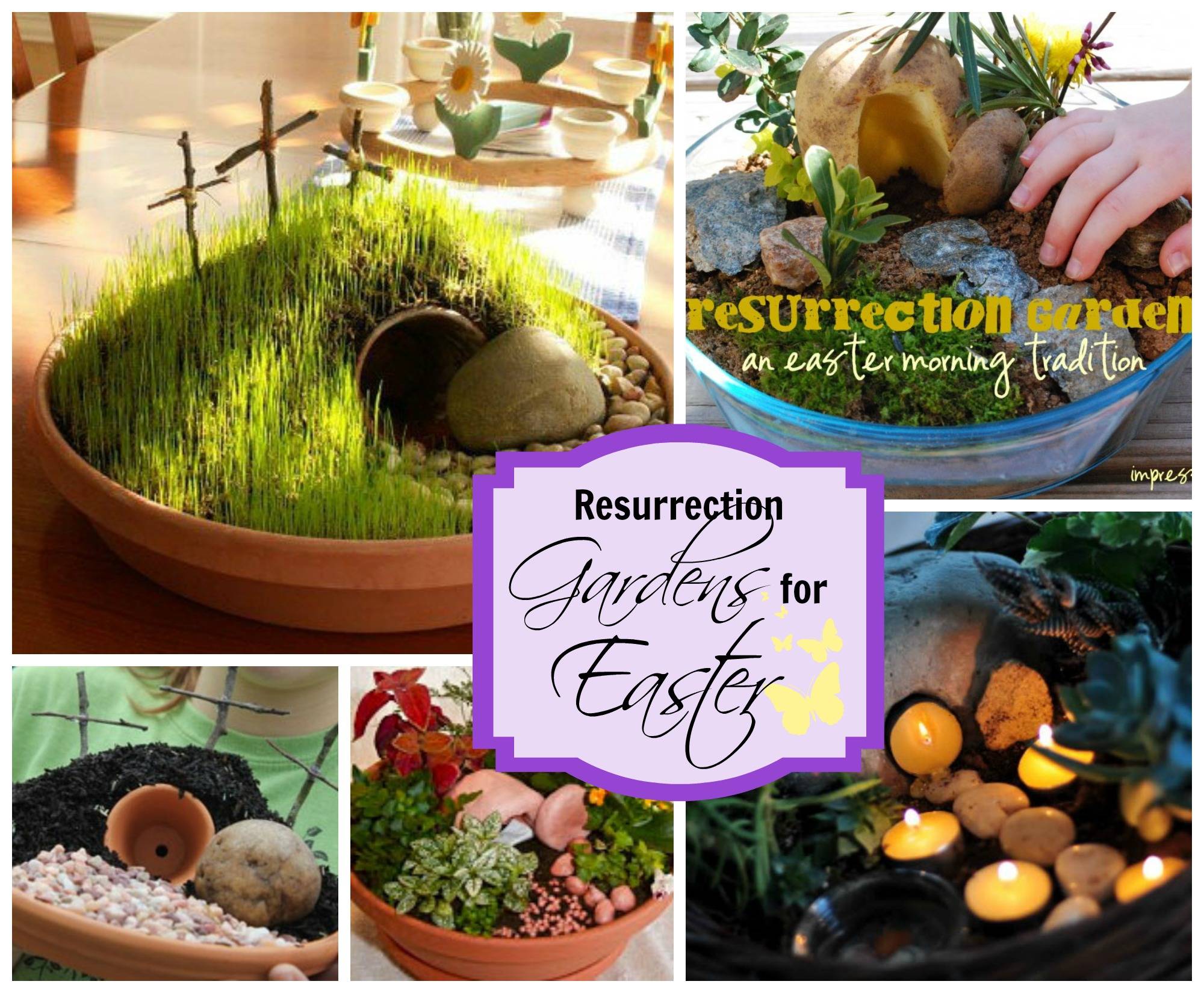 Easter Decorating Resurrection Garden