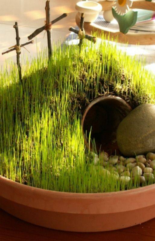 Miniature Gardens Easter Basket