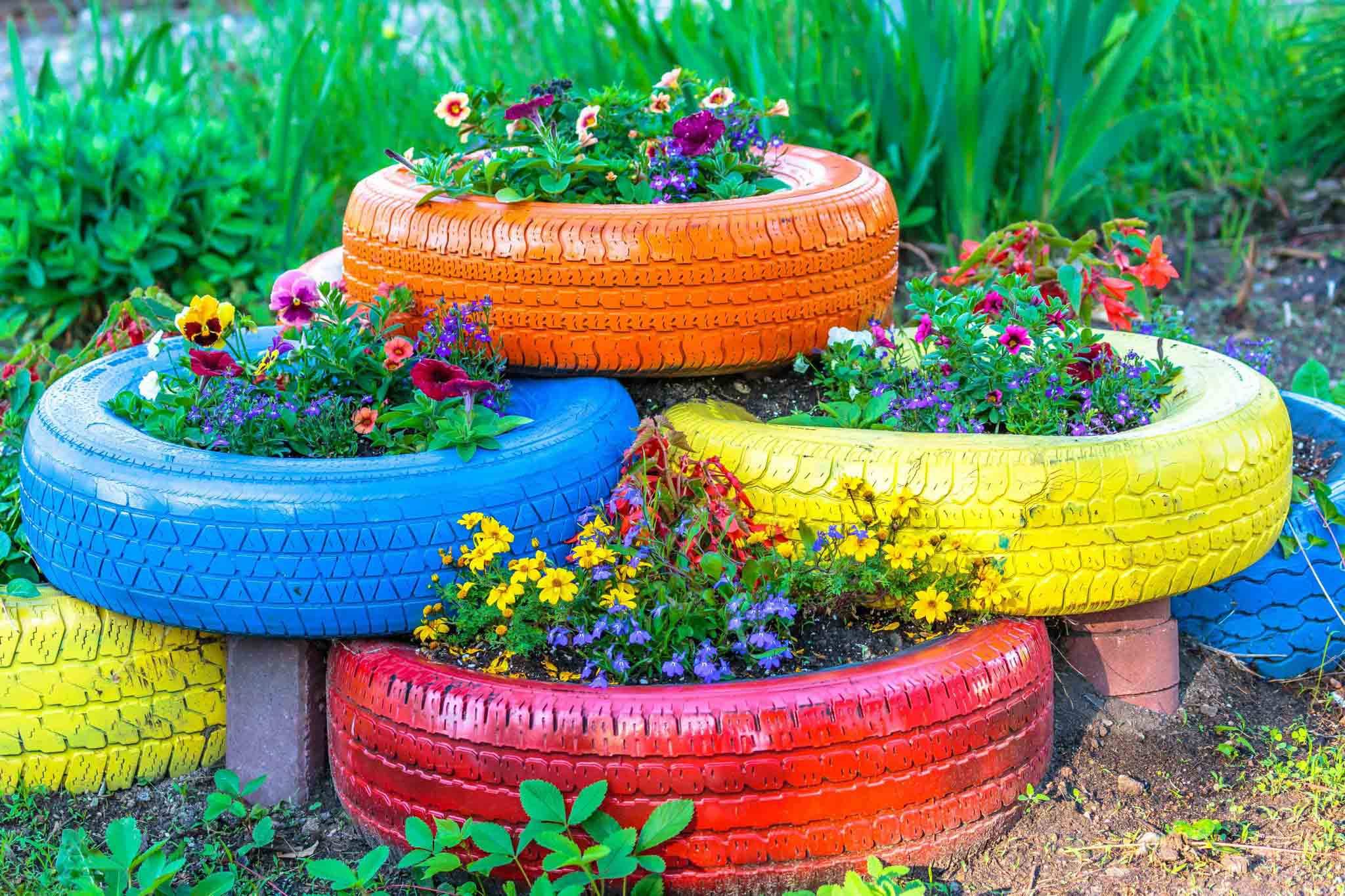 The Ordinary Recycled Garden Planters Garden Lovers Club