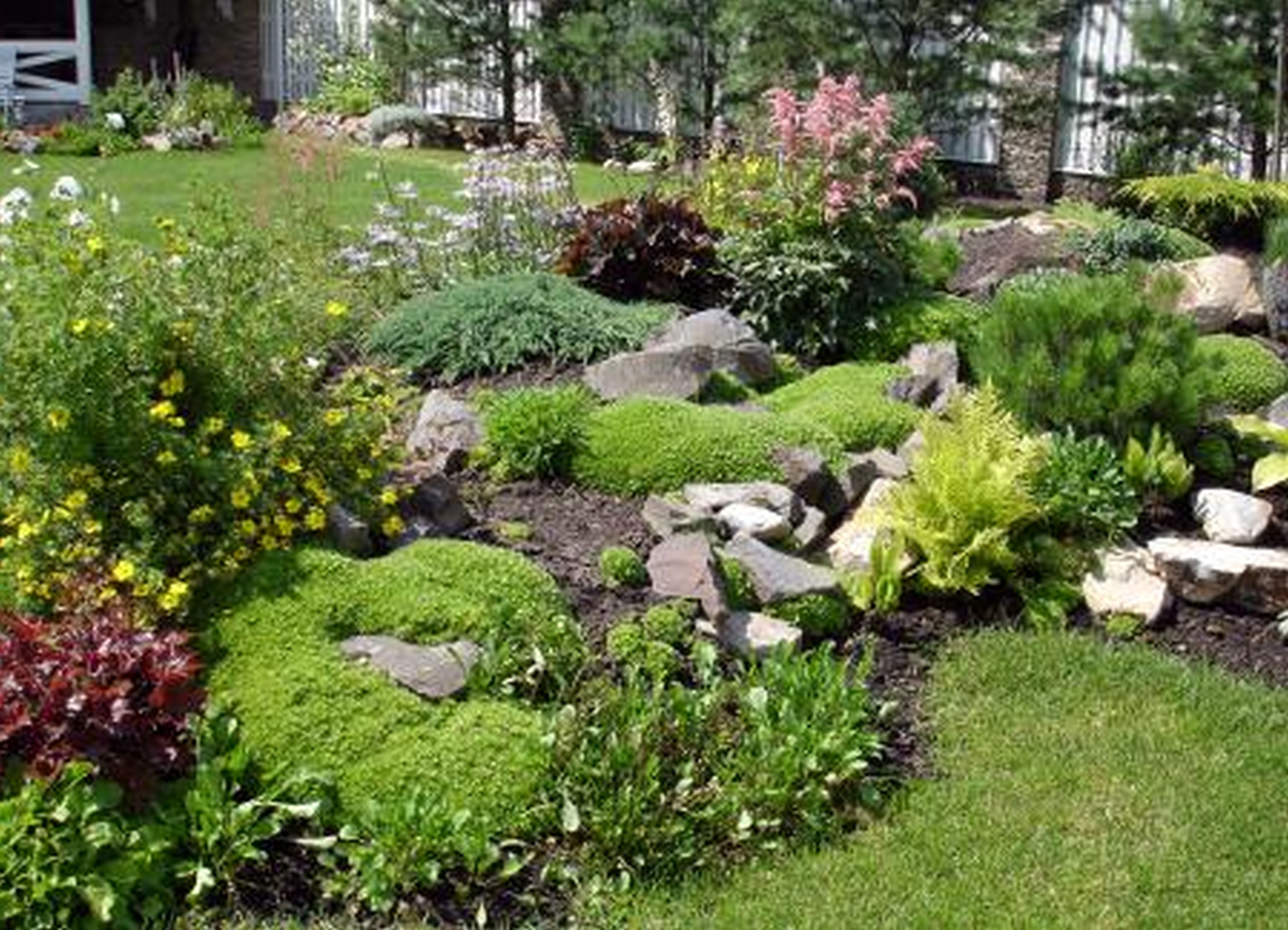Easy Rock Garden Outdoorgarden Rock Garden Landscaping