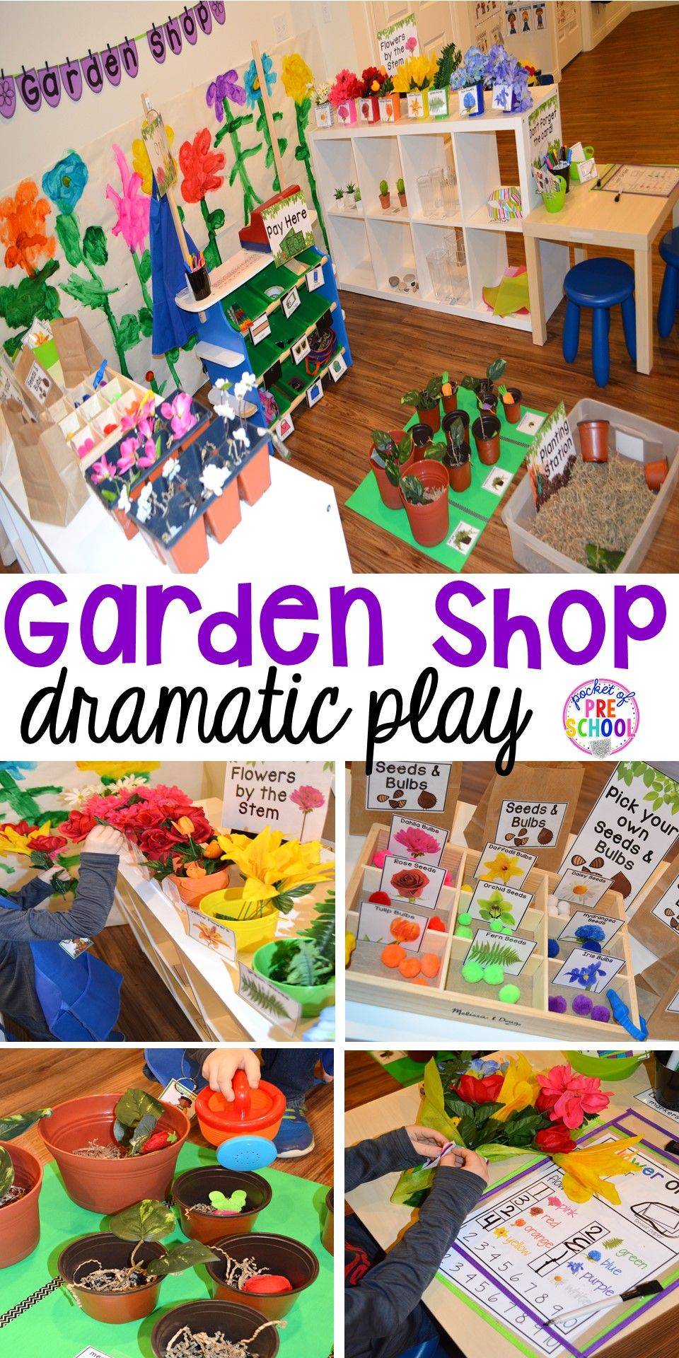 Garden And Flower Shop Dramatic Play Pocket