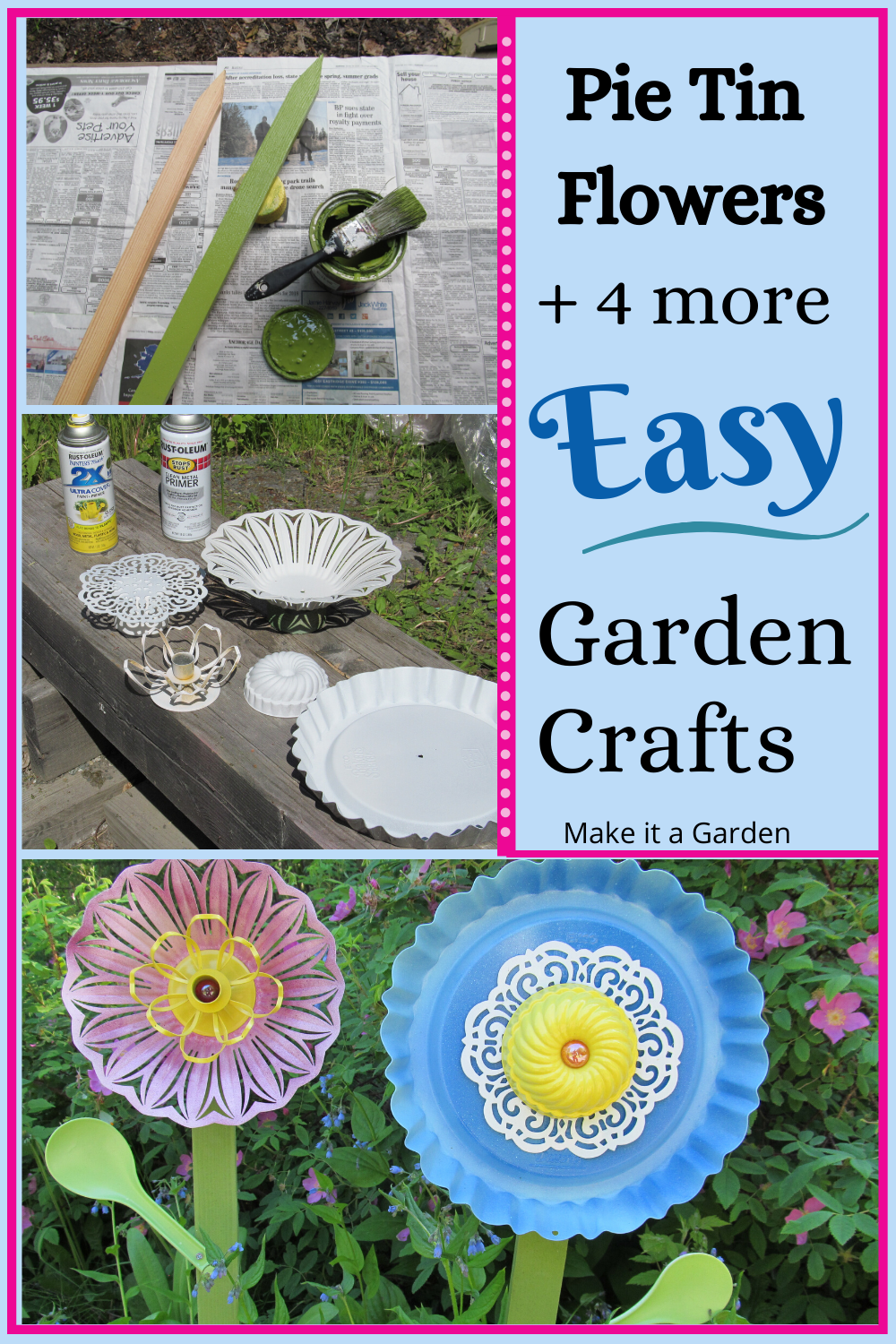 Easy Paper Craft Flower Garden Making