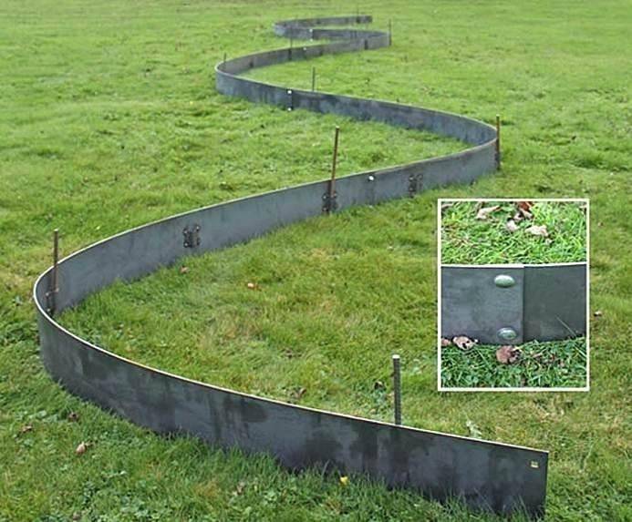 Black Metal Garden Edging Garden And Landscape