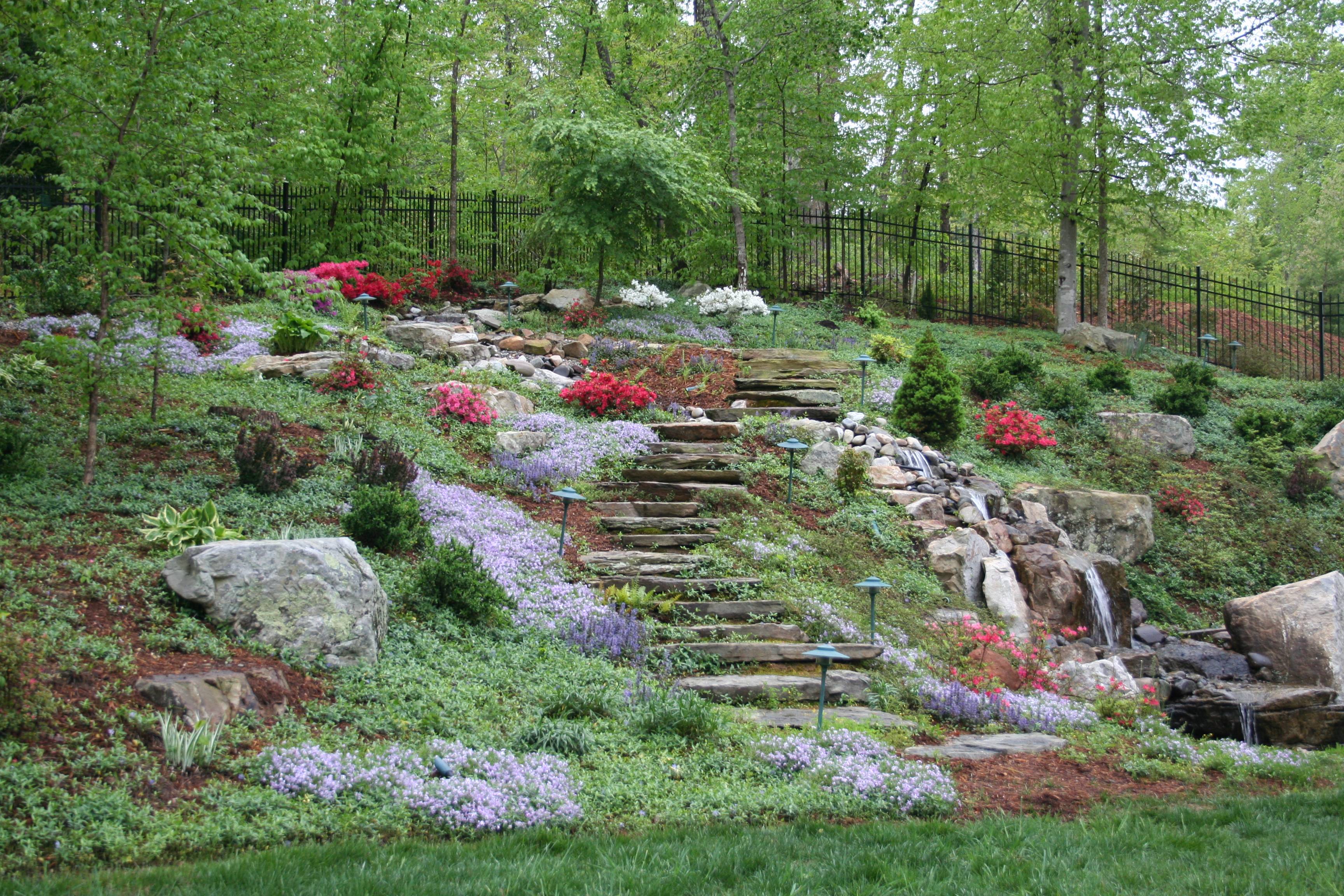 Sloping Garden Design Slopinggardenpatio Landscape Design