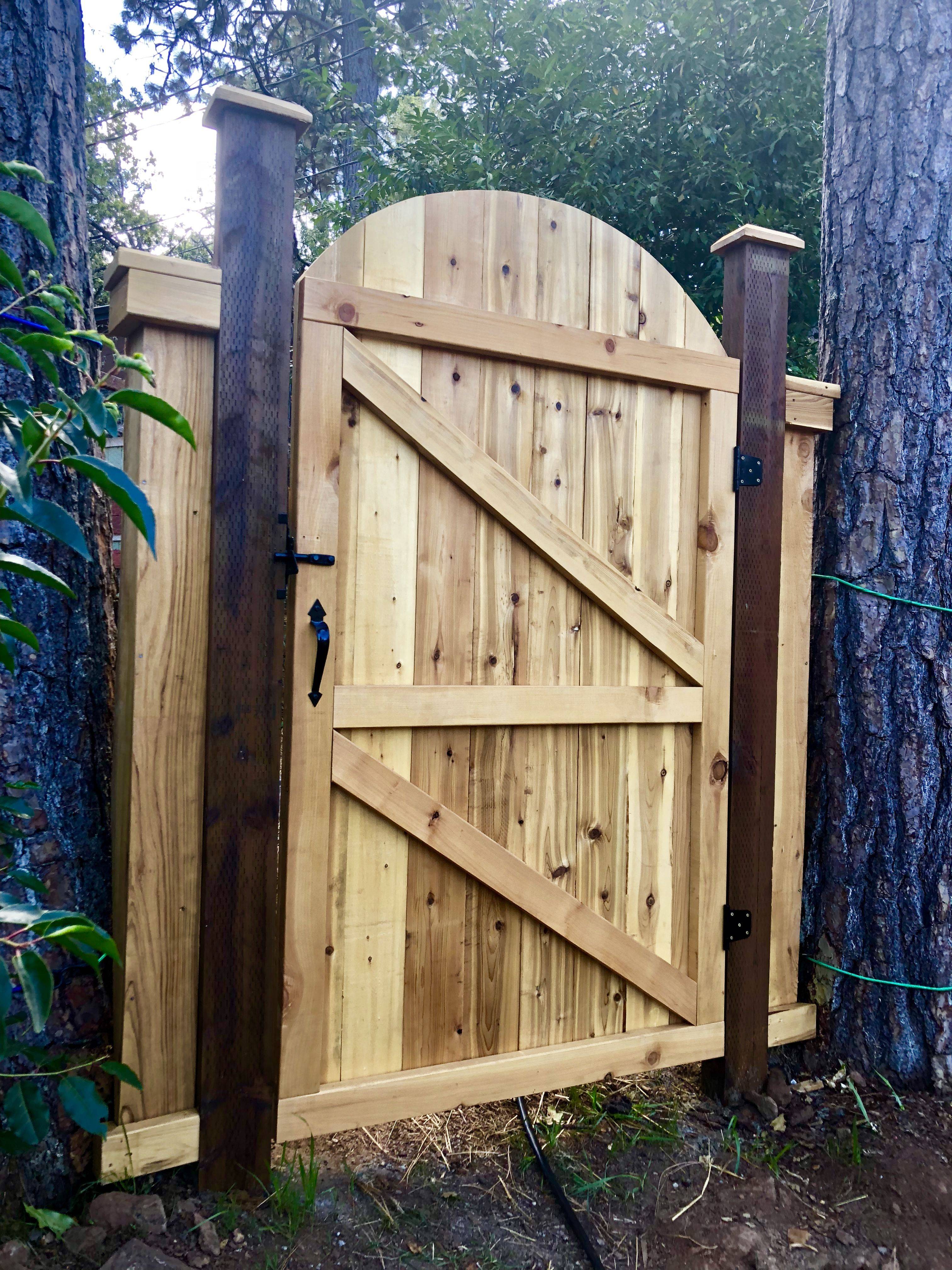 Wood Fence Gate Ideas Cedar Fence Gate