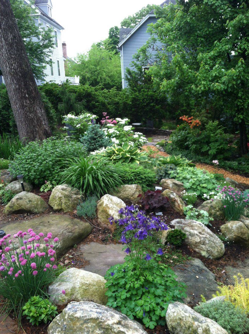 Hillside Mediterranean Garden House