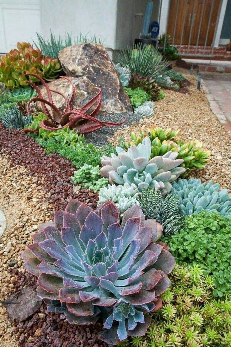 Beautiful Front Yard Rock Garden Landscaping Ideas