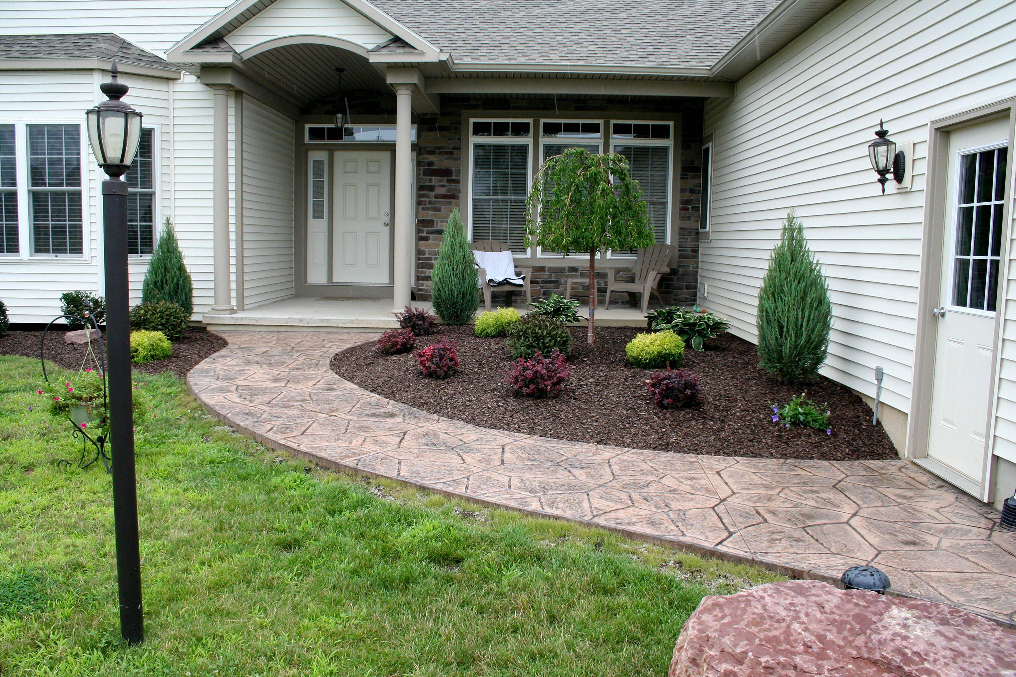 Courtyard Small Yard Patio Front Entry Ideas Landscape
